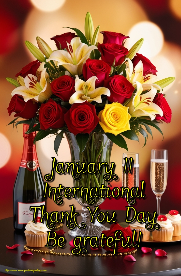 January 11 International Thank You Day Be grateful!