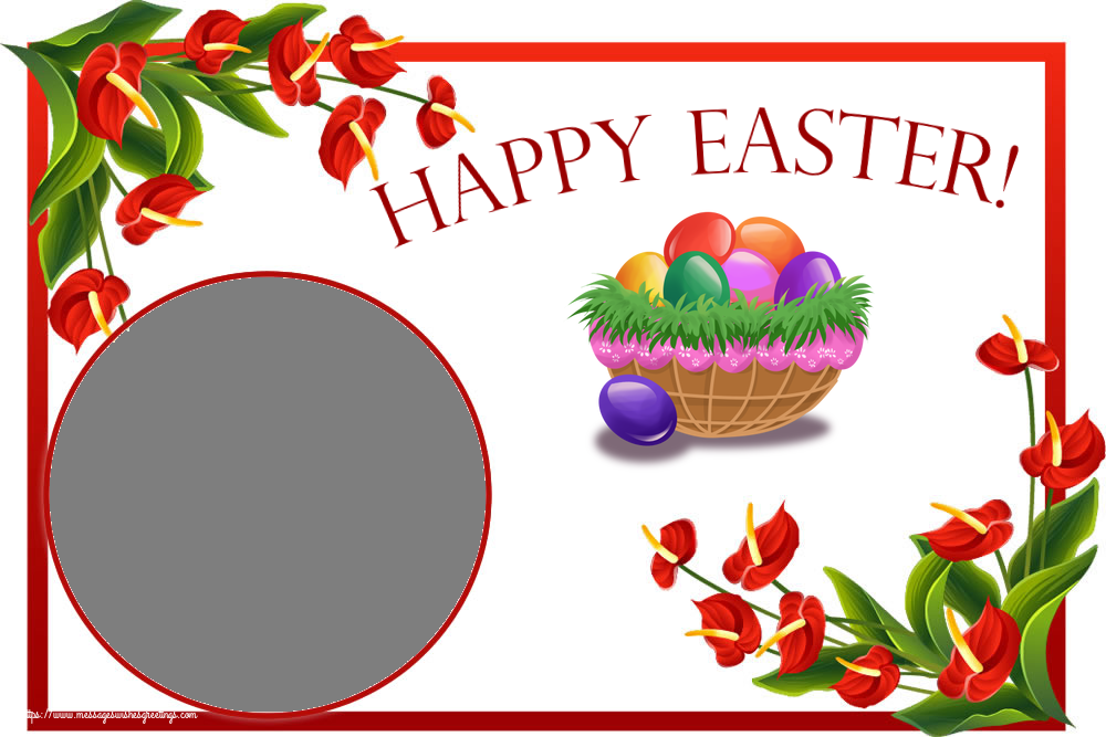 Custom Greetings Cards for Easter - Happy Easter! - Photo Frame