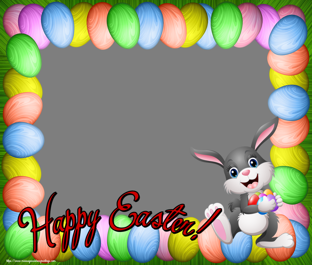 Custom Greetings Cards for Easter - Happy Easter! - Photo Frame