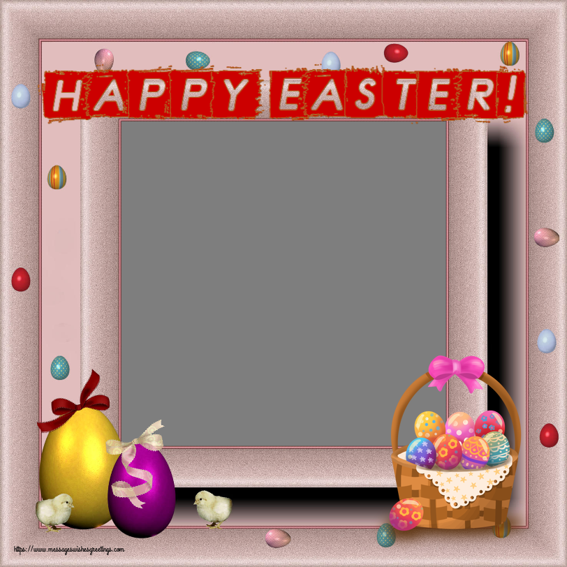 Custom Greetings Cards for Easter - Happy Easter! - Create with your facebook profile photo