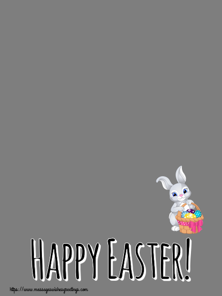 Custom Greetings Cards for Easter - Happy Easter! - Photo Frame