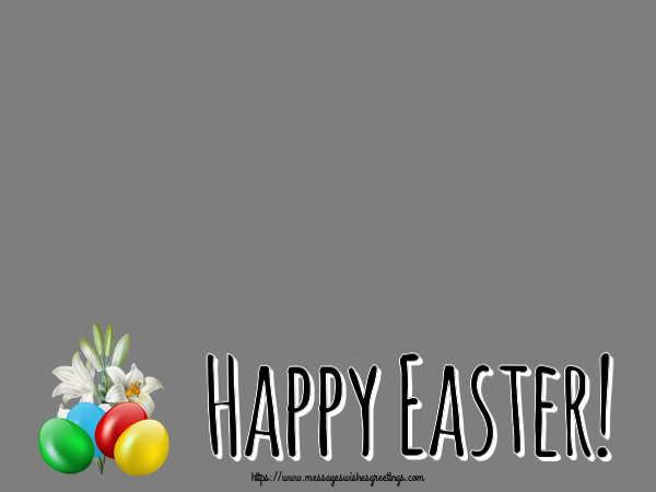 Custom Greetings Cards for Easter - Happy Easter! - Photo Frame