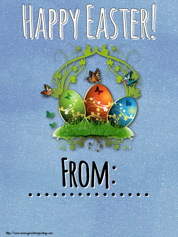 Custom Greetings Cards for Easter - Happy Easter! From: ...