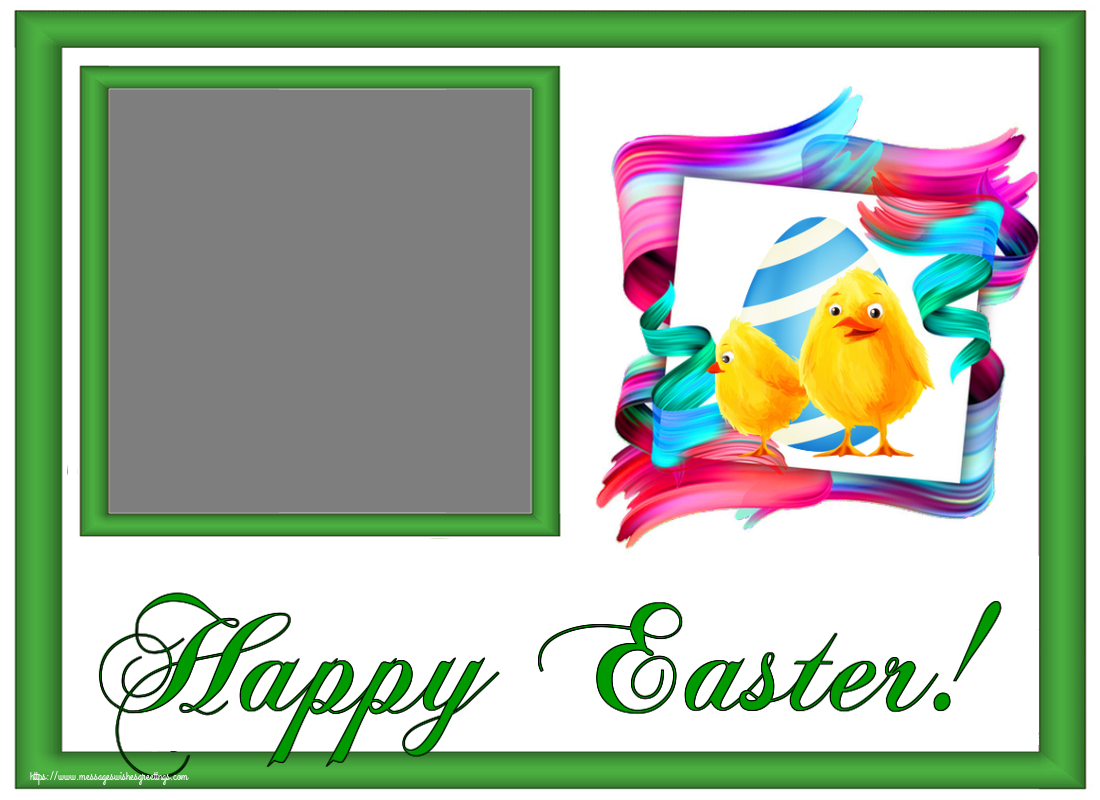 Custom Greetings Cards for Easter - Happy Easter! - Create with your facebook profile photo