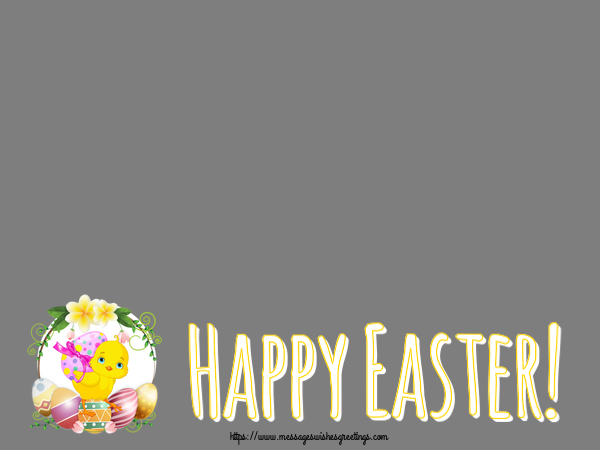 Custom Greetings Cards for Easter - Happy Easter! - Photo Frame