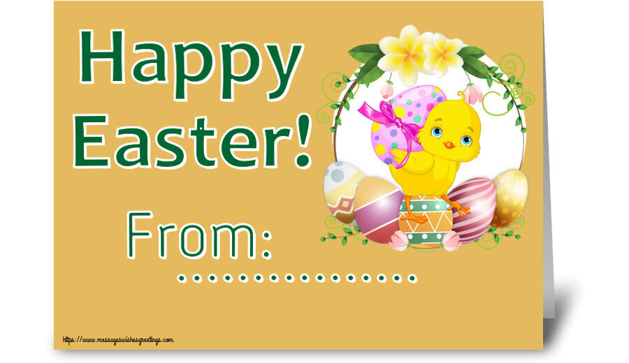 Custom Greetings Cards for Easter - Happy Easter! From: ...