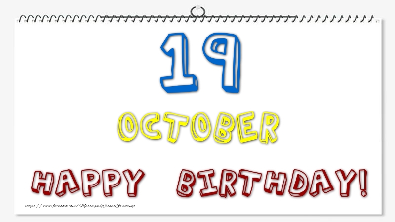 19 October - Happy Birthday!