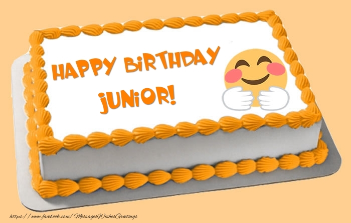 Greetings Cards for Birthday -  Happy Birthday Junior! Cake