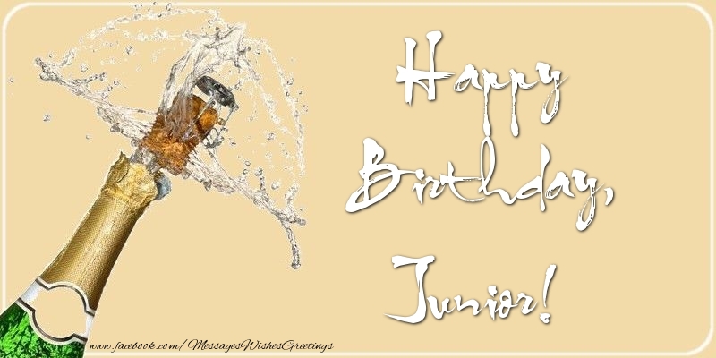  Greetings Cards for Birthday - Champagne | Happy Birthday, Junior