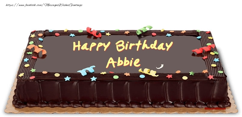 Greetings Cards for Birthday - Happy Birthday Abbie