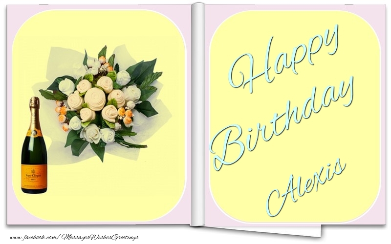 Greetings Cards for Birthday - Happy Birthday Alexis