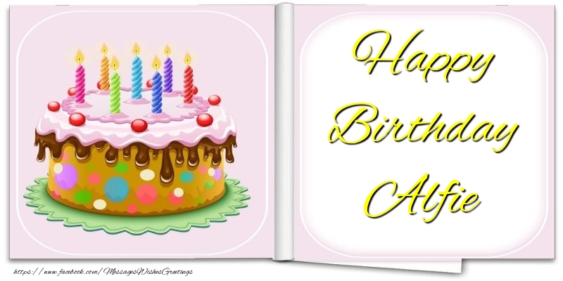  Greetings Cards for Birthday - Cake | Happy Birthday Alfie