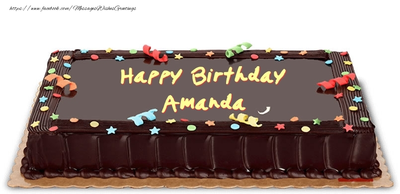  Greetings Cards for Birthday - Cake | Happy Birthday Amanda