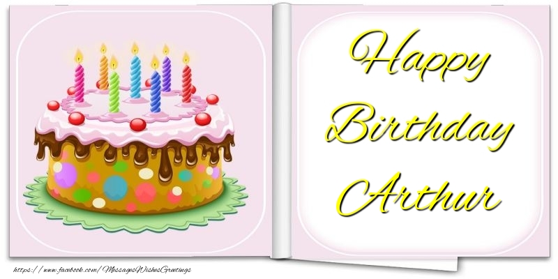 Greetings Cards for Birthday - Happy Birthday Arthur