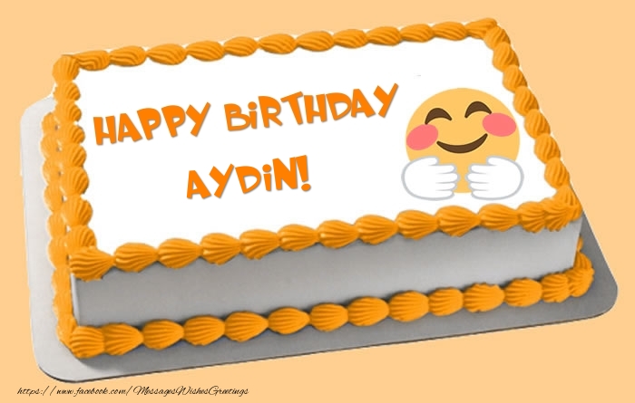 Greetings Cards for Birthday - Happy Birthday Aydin! Cake