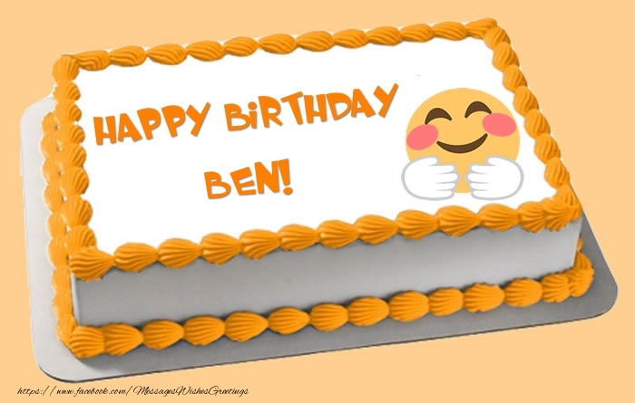 Greetings Cards for Birthday - Happy Birthday Ben! Cake