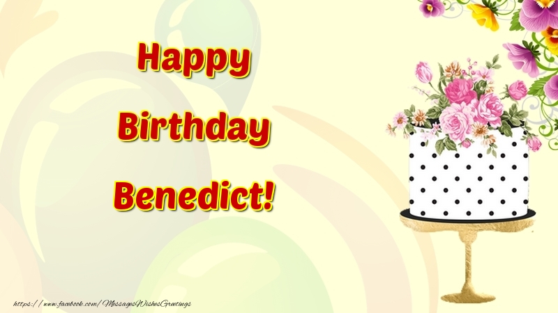 Greetings Cards for Birthday - Happy Birthday Benedict