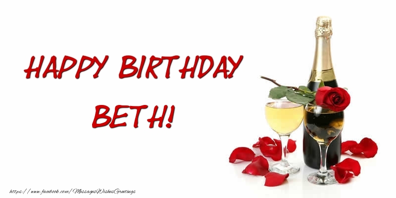 Greetings Cards for Birthday - Happy Birthday Beth