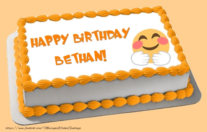 Greetings Cards for Birthday - Happy Birthday Bethan! Cake