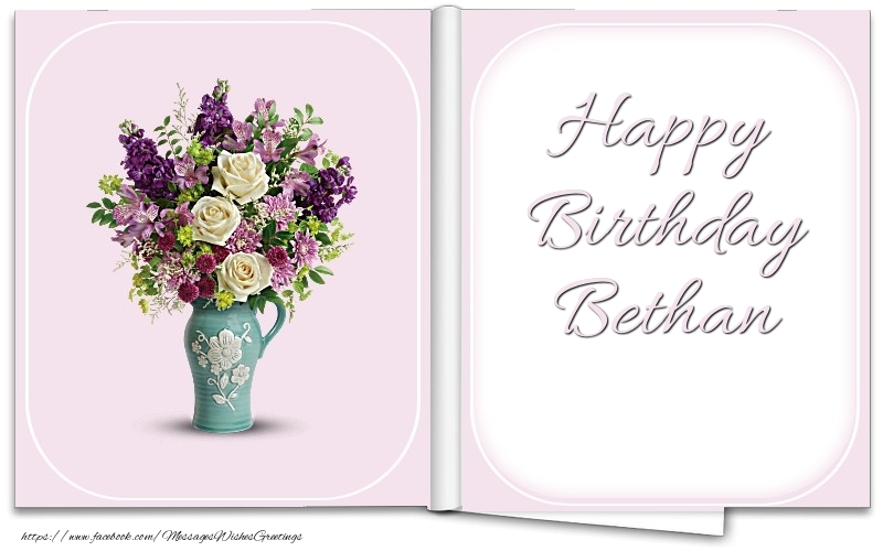  Greetings Cards for Birthday - Bouquet Of Flowers | Happy Birthday Bethan