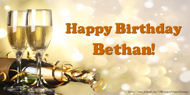 Greetings Cards for Birthday - Happy Birthday Bethan!