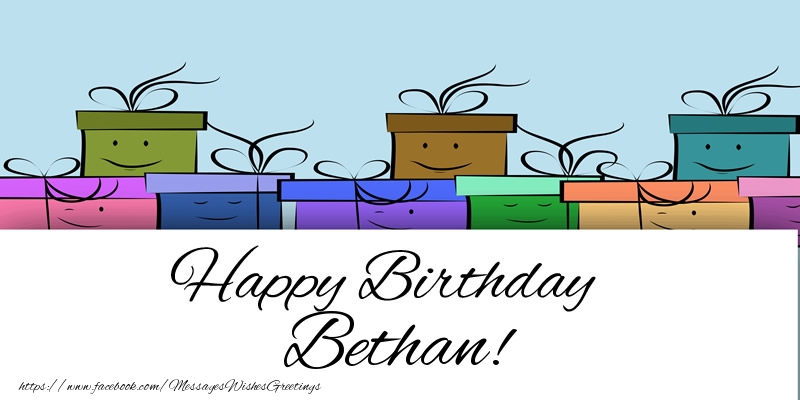 Greetings Cards for Birthday - Happy Birthday Bethan!