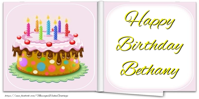 Greetings Cards for Birthday - Happy Birthday Bethany