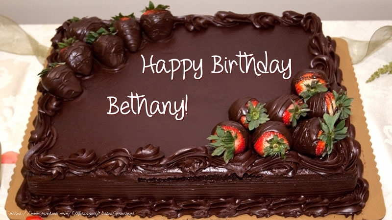  Greetings Cards for Birthday -  Happy Birthday Bethany! - Cake