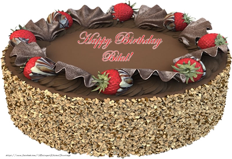  Greetings Cards for Birthday - Cake | Happy Birthday Bilal!