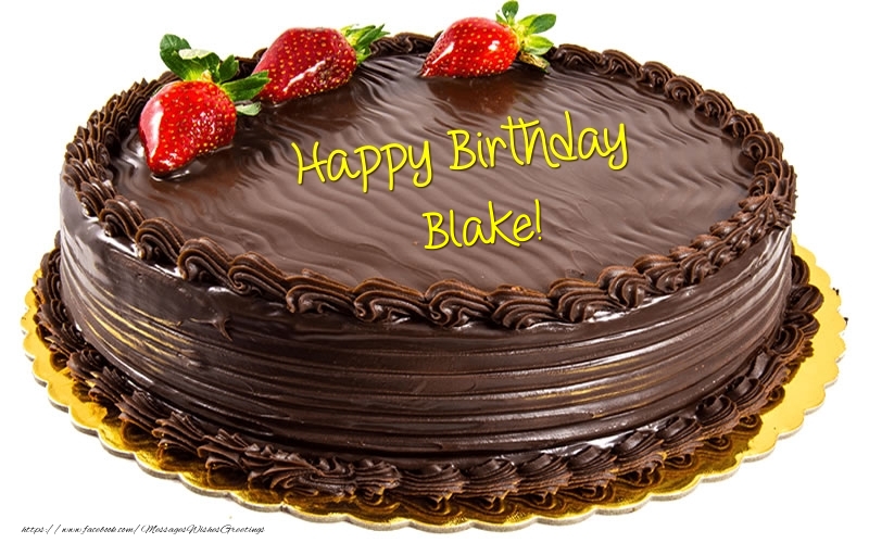 Greetings Cards for Birthday - Cake | Happy Birthday Blake!