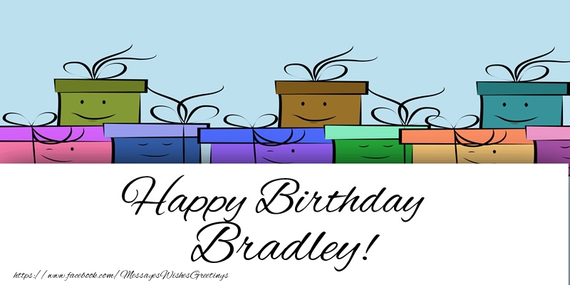  Greetings Cards for Birthday - Gift Box | Happy Birthday Bradley!