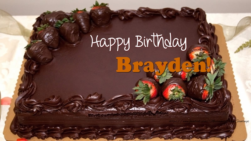  Greetings Cards for Birthday - Champagne | Happy Birthday Brayden!