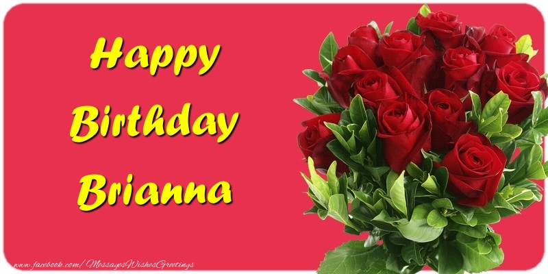 Greetings Cards for Birthday - Happy Birthday Brianna