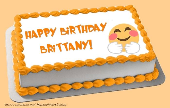 Greetings Cards for Birthday - Happy Birthday Brittany! Cake