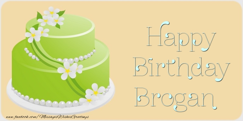 Greetings Cards for Birthday - Happy Birthday Brogan