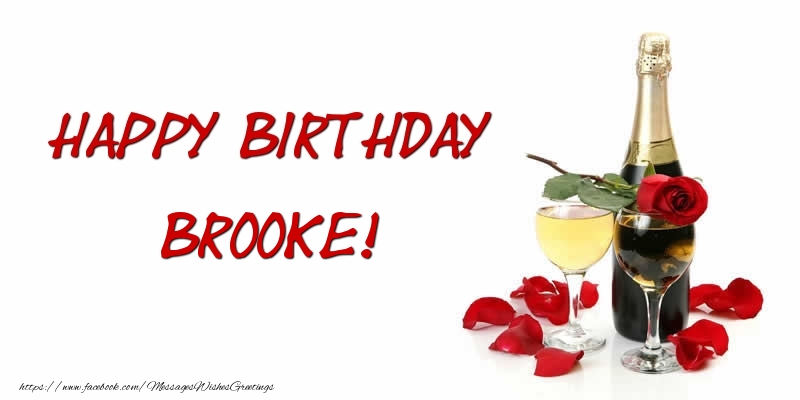 Greetings Cards for Birthday - Happy Birthday Brooke