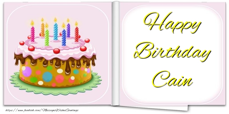 Greetings Cards for Birthday - Happy Birthday Cain