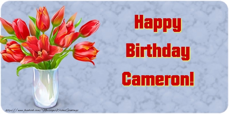 Greetings Cards for Birthday - Happy Birthday Cameron