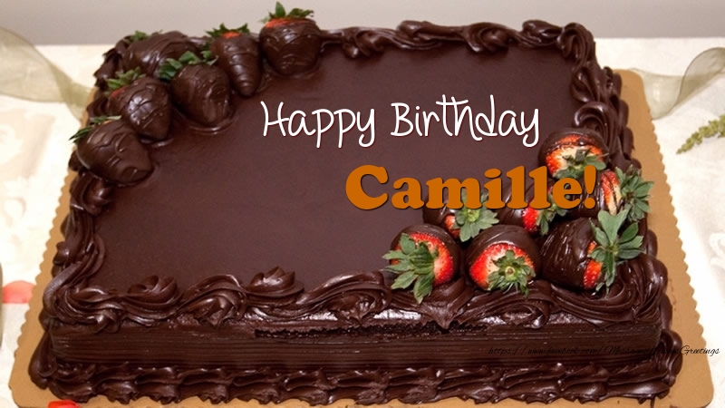 Greetings Cards for Birthday - Champagne | Happy Birthday Camille!