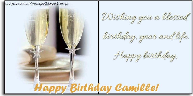 Greetings Cards for Birthday - Roses | Happy Birthday Camille!