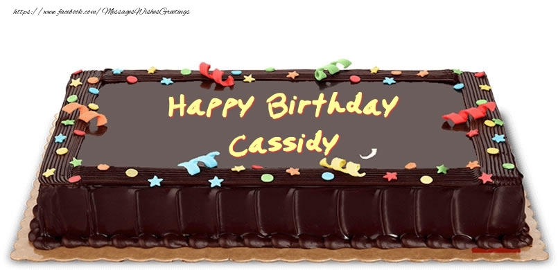 Greetings Cards for Birthday - Happy Birthday Cassidy