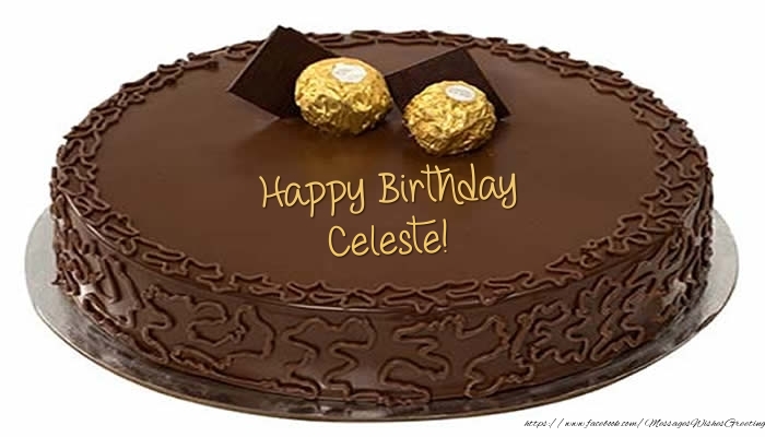 Greetings Cards for Birthday -  Cake - Happy Birthday Celeste!