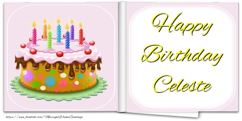 Greetings Cards for Birthday - Happy Birthday Celeste