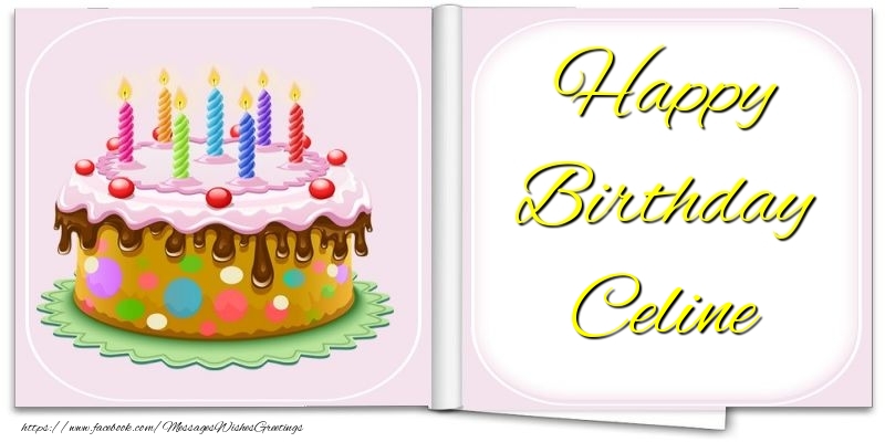 Greetings Cards for Birthday - Happy Birthday Celine