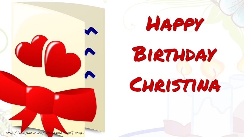  Greetings Cards for Birthday - Hearts | Happy Birthday Christina