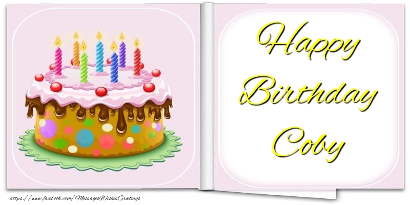 Greetings Cards for Birthday - Happy Birthday Coby