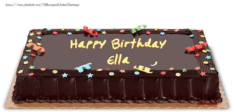 Greetings Cards for Birthday - Happy Birthday Ella