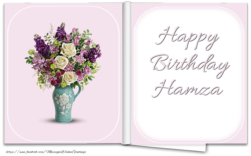 Greetings Cards for Birthday - Happy Birthday Hamza