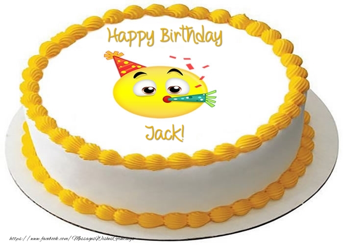 Greetings Cards for Birthday -  Cake Happy Birthday Jack!