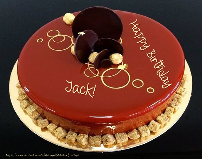 Greetings Cards for Birthday -  Cake: Happy Birthday Jack!